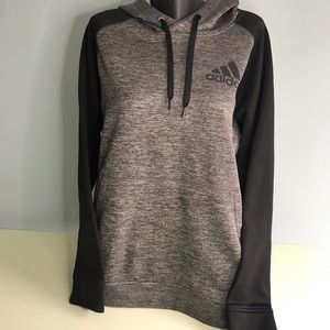 Men’s Adidas Clima Warm Hoodie Gray / Black SZ L